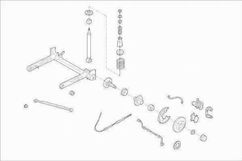 BOGE AUDI-80-RB007 - Підвіска колеса autocars.com.ua