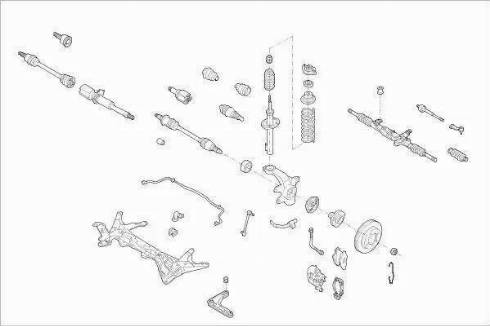 BOGE FORD-ESCOR-FB038 - Подвеска колеса avtokuzovplus.com.ua