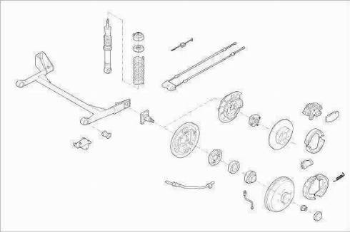 BOGE FORD-ESCOR-RB014 - Подвеска колеса avtokuzovplus.com.ua