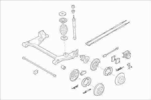 BOGE OPEL-ASTRA-RB014 - Підвіска колеса autocars.com.ua