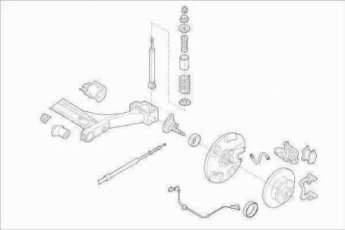 BOGE VW-GOLF-RB007 - Підвіска колеса autocars.com.ua