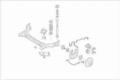 BOGE VW-GOLF-RB022 - Підвіска колеса autocars.com.ua