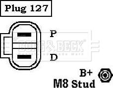 Borg & Beck BBA2987 - Генератор autocars.com.ua