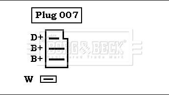 Borg & Beck BBA2222 - Генератор autocars.com.ua