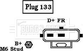 Borg & Beck BBA2318 - Генератор autocars.com.ua