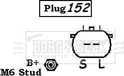 Borg & Beck BBA2476 - Генератор autocars.com.ua