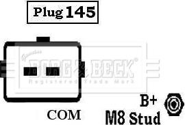 Borg & Beck BBA3059 - Генератор autocars.com.ua