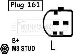 Borg & Beck BBA2487 - Генератор autocars.com.ua