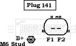 Borg & Beck BBA2936 - Генератор autocars.com.ua