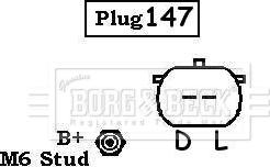 Borg & Beck BBA2772 - Генератор autocars.com.ua