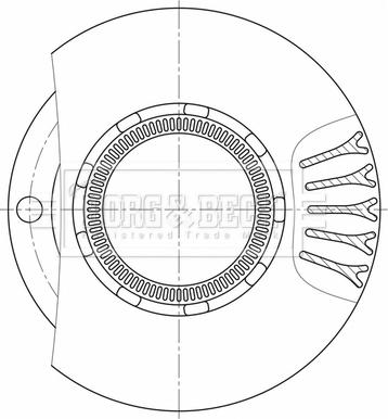 Borg & Beck BBD32602 - Гальмівний диск autocars.com.ua