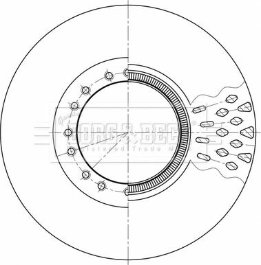 Borg & Beck BBD32605 - Гальмівний диск autocars.com.ua