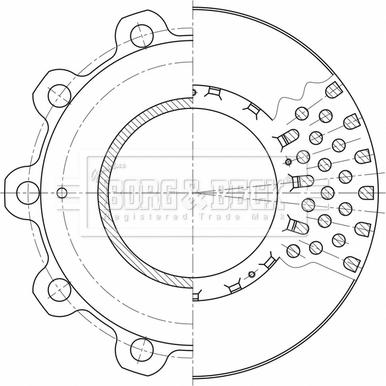 Borg & Beck BBD32607 - Гальмівний диск autocars.com.ua