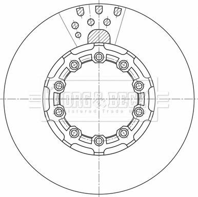 Borg & Beck BBD32610 - Тормозной диск avtokuzovplus.com.ua