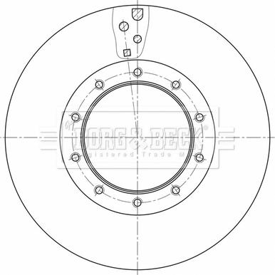 Borg & Beck BBD32612 - Тормозной диск avtokuzovplus.com.ua