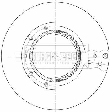 Borg & Beck BBD32619 - Гальмівний диск autocars.com.ua