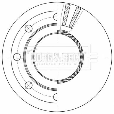 Borg & Beck BBD32621 - Гальмівний диск autocars.com.ua