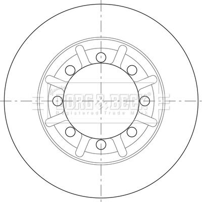 Borg & Beck BBD32626 - Гальмівний диск autocars.com.ua