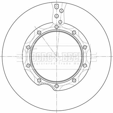 Borg & Beck BBD32632 - Гальмівний диск autocars.com.ua