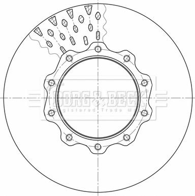 Borg & Beck BBD32638 - Тормозной диск avtokuzovplus.com.ua