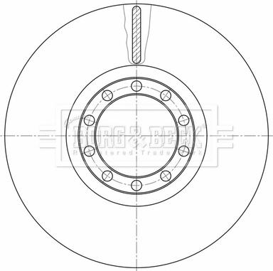 Borg & Beck BBD32643 - Гальмівний диск autocars.com.ua