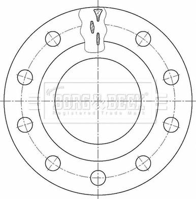 Borg & Beck BBD32661 - Тормозной диск avtokuzovplus.com.ua