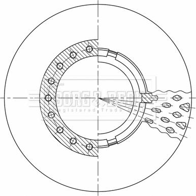 Borg & Beck BBD32812 - Гальмівний диск autocars.com.ua