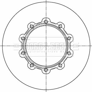 Borg & Beck BBD32839 - Тормозной диск avtokuzovplus.com.ua