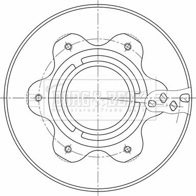 Borg & Beck BBD32859 - Гальмівний диск autocars.com.ua