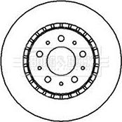 Borg & Beck BBD4038 - Гальмівний диск autocars.com.ua