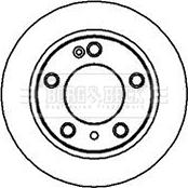 Borg & Beck BBD4043 - Гальмівний диск autocars.com.ua