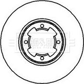 Borg & Beck BBD4063 - Гальмівний диск autocars.com.ua