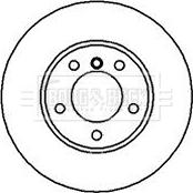 Borg & Beck BBD4067 - Гальмівний диск autocars.com.ua