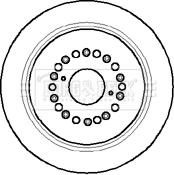 Borg & Beck BBD4101 - Тормозной диск avtokuzovplus.com.ua