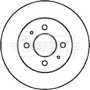 Borg & Beck BBD4157 - Тормозной диск avtokuzovplus.com.ua