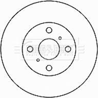 Borg & Beck BBD4167 - Гальмівний диск autocars.com.ua