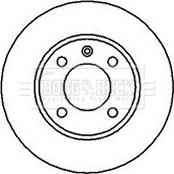 Borg & Beck BBD4180 - Гальмівний диск autocars.com.ua