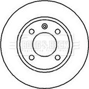 Borg & Beck BBD4186 - Гальмівний диск autocars.com.ua