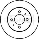 Borg & Beck BBD4201 - Гальмівний диск autocars.com.ua