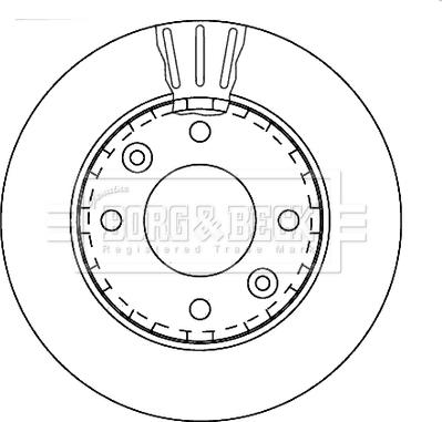 Borg & Beck BBD4272 - Тормозной диск avtokuzovplus.com.ua