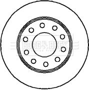 Borg & Beck BBD4284 - Гальмівний диск autocars.com.ua