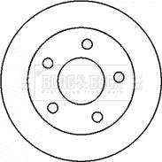 Borg & Beck BBD4304 - Гальмівний диск autocars.com.ua