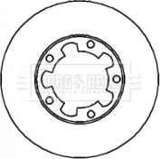 Borg & Beck BBD4305 - Гальмівний диск autocars.com.ua