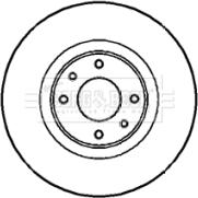 Borg & Beck BBD4306 - Тормозной диск avtokuzovplus.com.ua