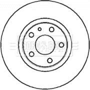 Borg & Beck BBD4307 - Тормозной диск avtokuzovplus.com.ua