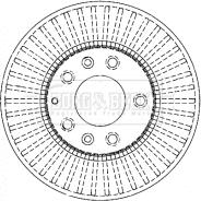 Borg & Beck BBD4334 - Гальмівний диск autocars.com.ua