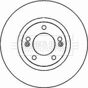 Borg & Beck BBD4338 - Гальмівний диск autocars.com.ua