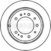 Borg & Beck BBD4343 - Тормозной диск avtokuzovplus.com.ua