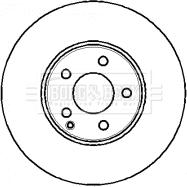 Borg & Beck BBD4344 - Гальмівний диск autocars.com.ua