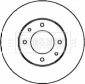 Borg & Beck BBD4347 - Тормозной диск avtokuzovplus.com.ua